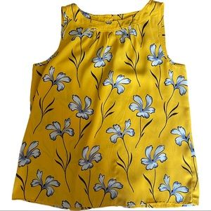 Loft PM Sleeveless blouse keyhole cutout on back excellent condition Polyester